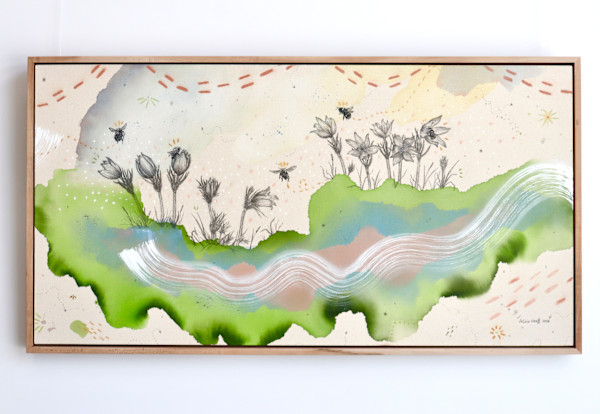 "Pasque Flower, Hygge Haven for Pollinators" by Alicia Hauff Studio, Image 1.