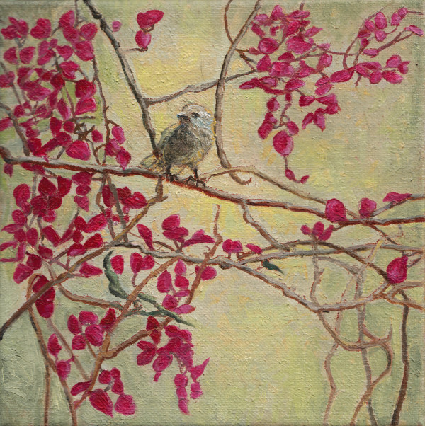 Bird on Branch by Katherine Kean