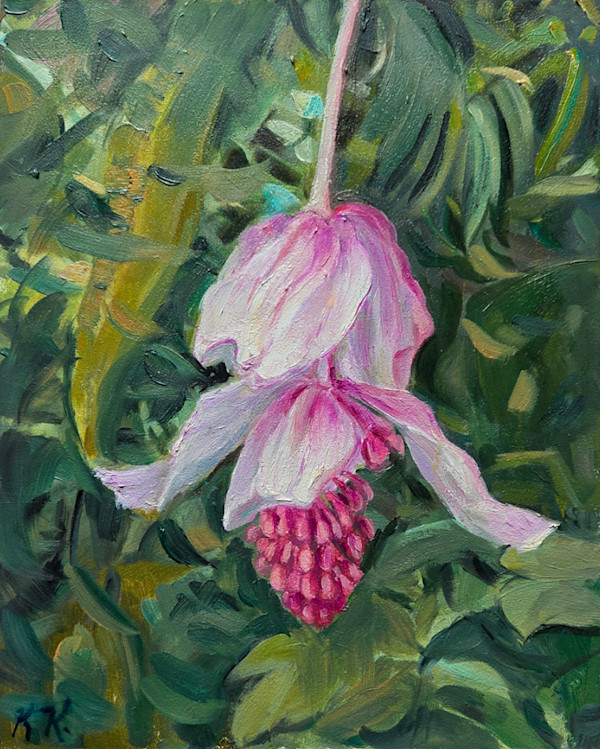 Sassy Bloom contemporary floral study by Katherine Kean