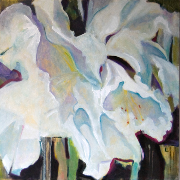 LILY WHITE (Passion flower) by norma greenwood