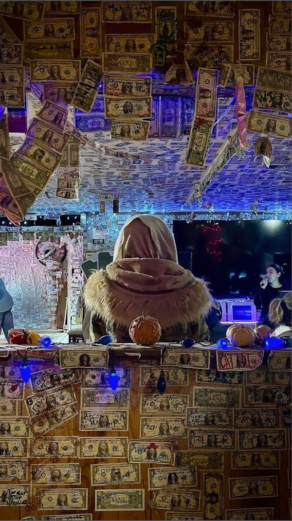Lady In Tan Watching The Show by Xan Blood Walker