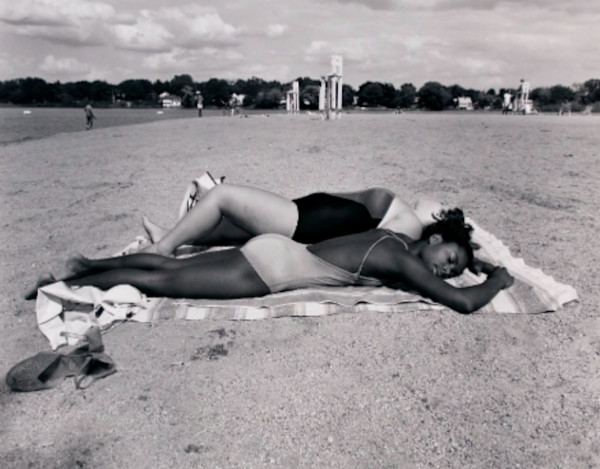 Girls Sunbathing by Mary Frey