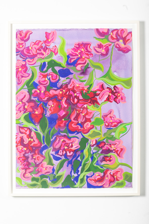 Bougainvillea -Diptych by Aliza Nisenbaum
