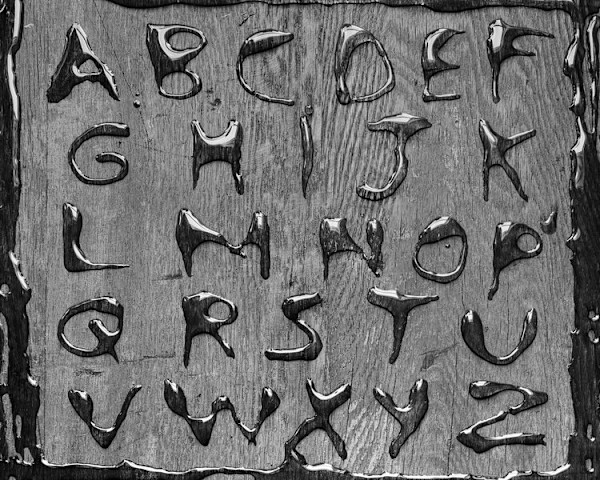 Water Alphabet by Abelardo Morell