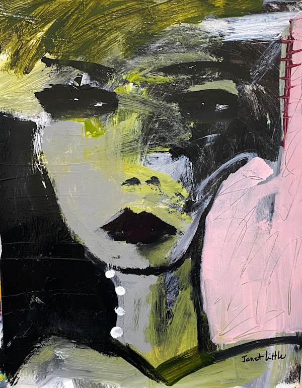 She's Processing by Janet Little Art