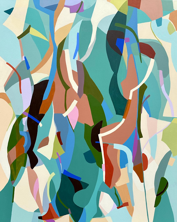 Architectural Teal with Terra Cotta by Erin McIntosh