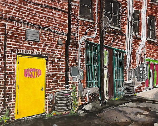 Behind the Bistro by Eileen Backman