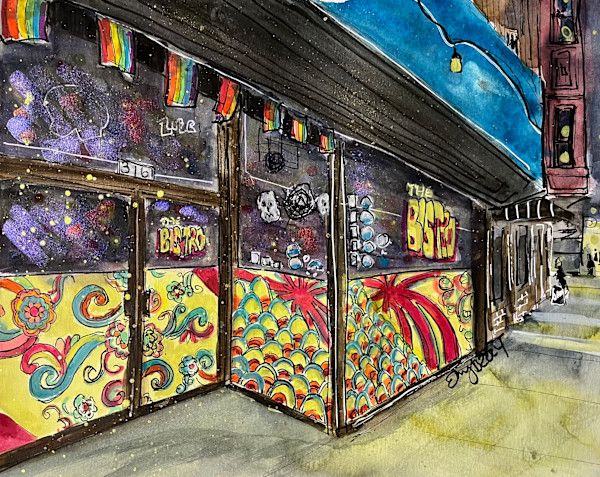The Bistro at Night by Eileen Backman