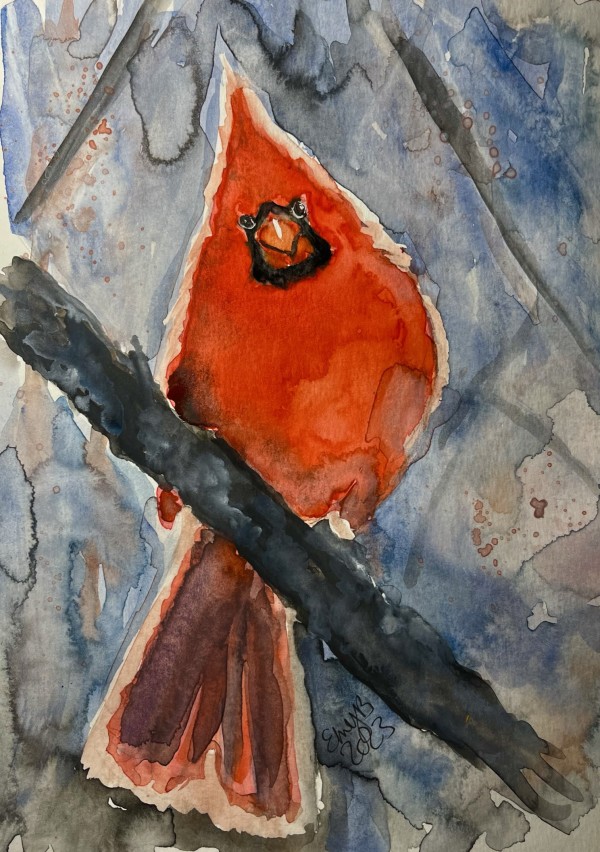 Happy Cardinal by Eileen Backman
