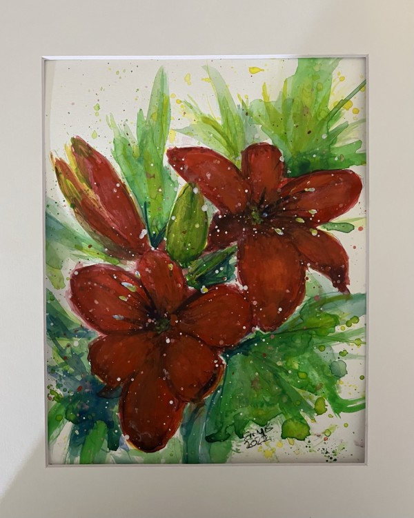Lilies in Red