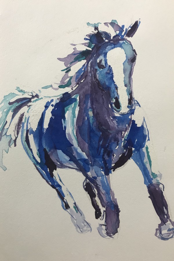 Dream Horse in Blue by Eileen Backman