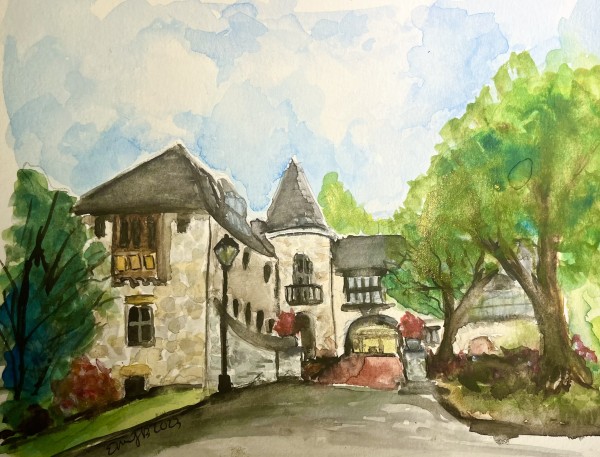 Ewing Manor (Watercolor) by Eileen Backman