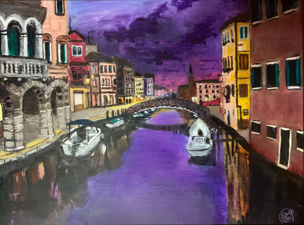 Venice in Violet by Eileen Backman