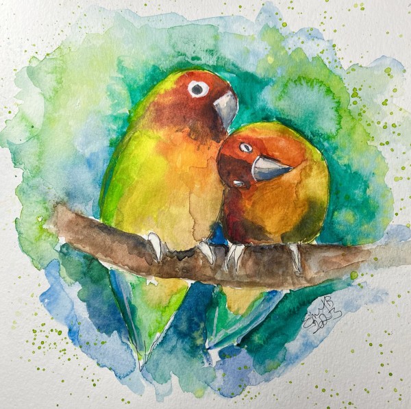 Parrot Pair by Eileen Backman