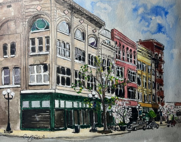 Signs of Spring on Jefferson Street by Eileen Backman