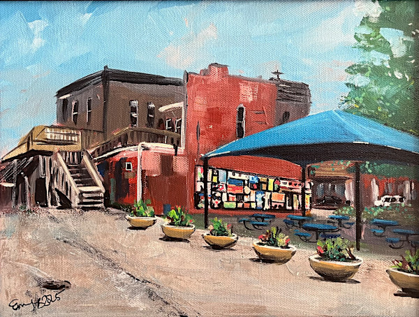 Uptown Circle Downtown Normal by Eileen Backman