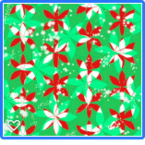 Christmas Flower Pattern by Eileen Backman