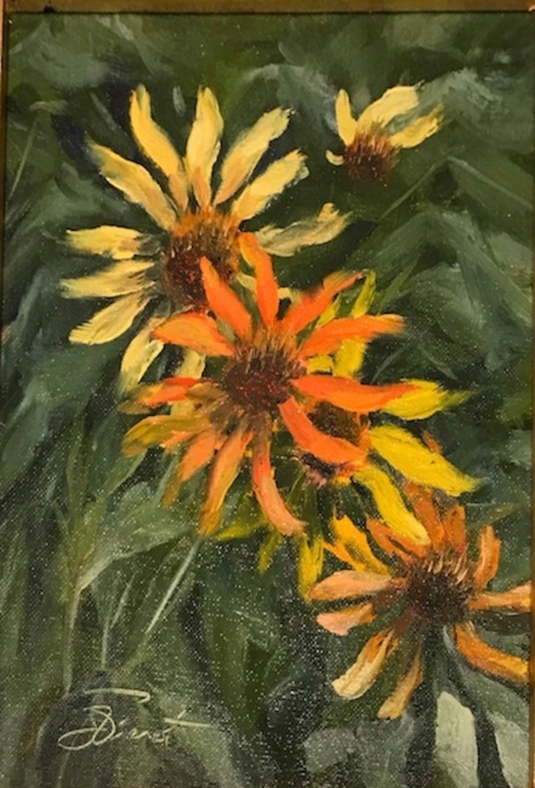 Cone Flowers by Joan Vienot