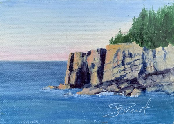 Study for Otter Cliff Sunrise by Joan Vienot
