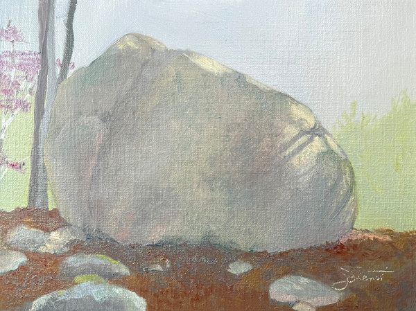 Study for Somes Pond Erratic by Joan Vienot