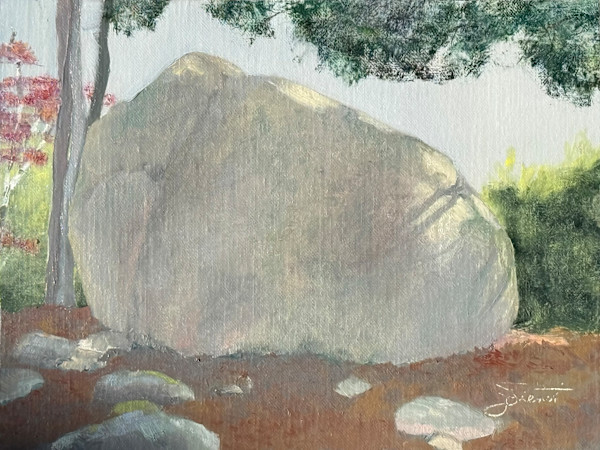 Somes Pond Erratic by Joan Vienot