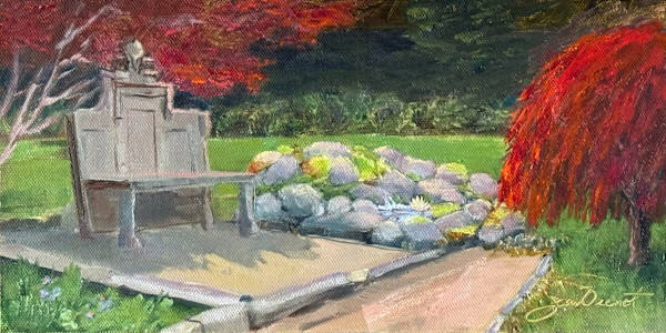 Rock Garden Patio by Joan Vienot