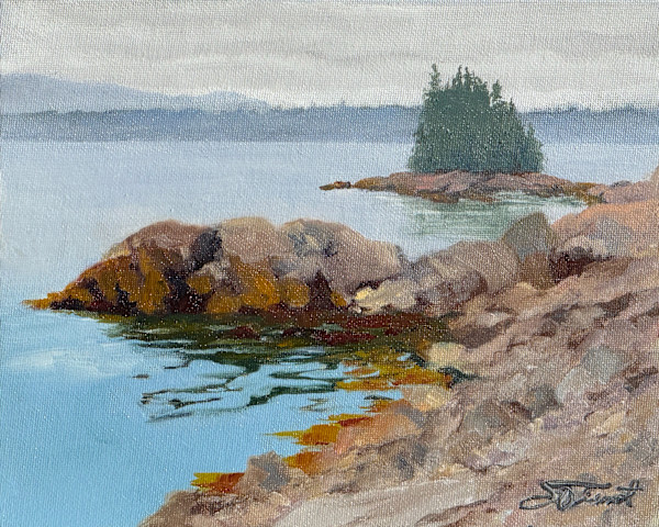 Ironbound and MDI from Winter Harbor by Joan Vienot