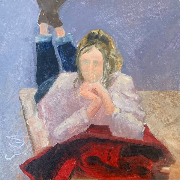 Figure with Red Coat by Joan Vienot, Image 1.