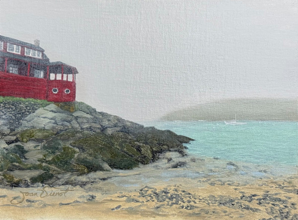 Swim Beach, Monhegan, After the Rain by Joan Vienot