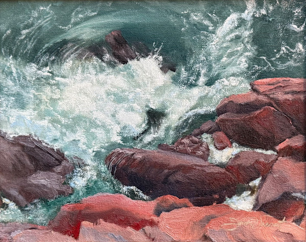 Below the Bass Harbor Light by Joan Vienot