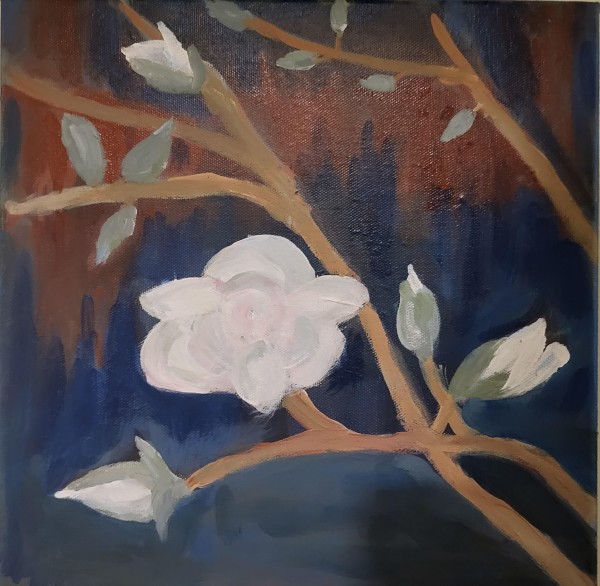 Magnolia Bursts Forth by Rhondda MacKay