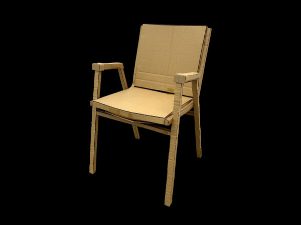 Cardboard Waiting Room Chair