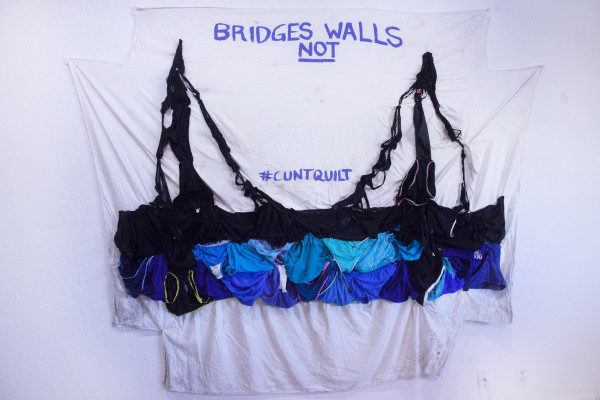 Arpillera Americanx * Cunt Quilt (Bridges) by Coralina Rodriguez Meyer