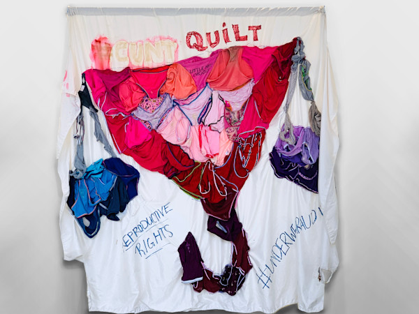 Arpillera Americanx * Cunt Quilt (Choice) by Coralina Rodriguez Meyer, Image 1.