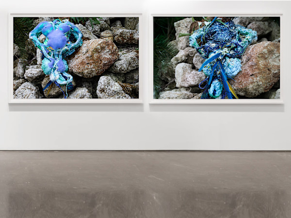 Yemaya (Bermuda Triangle Bedrock) Diptych, Apariciones Virgen Gruta series by Coralina Rodriguez Meyer