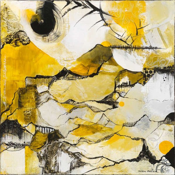 Imaginary Landscape yellow by Helene Morizur