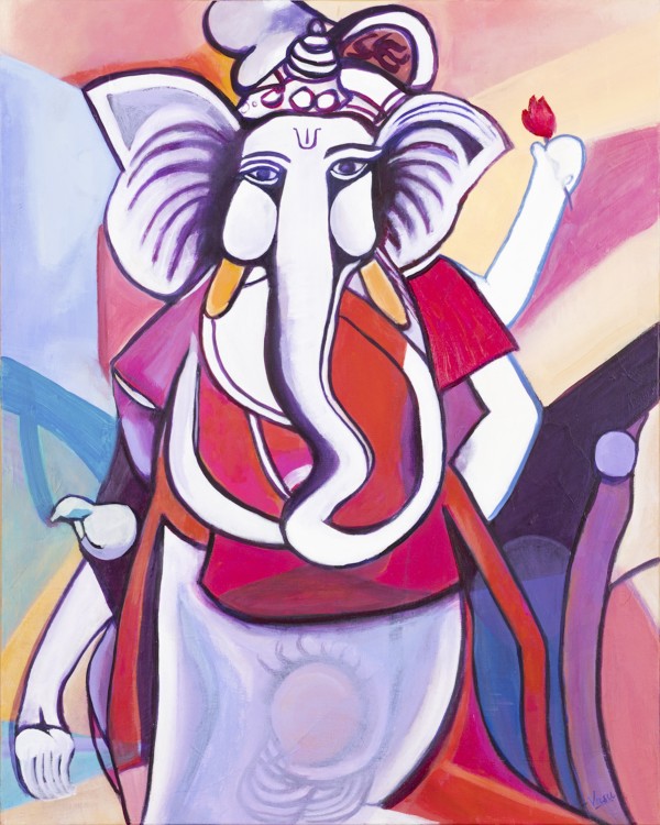 Ganesha- Picasso perspective by Vasu Tolia