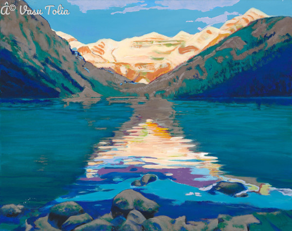 Rendezvous in the Rockies - Lake Louise by Dr. Vasundhara (Vasu) Tolia