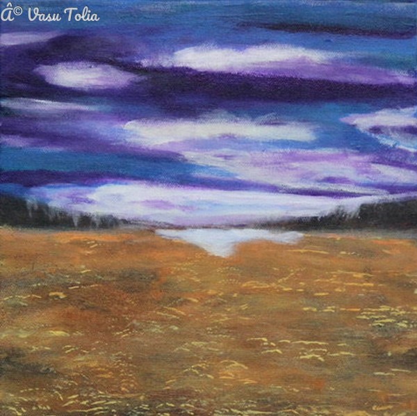 Purple sky by Vasu Tolia