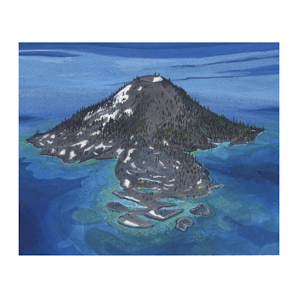 Wizard Island (Crater Lake) by MaryEllen Hackett, Image 1.