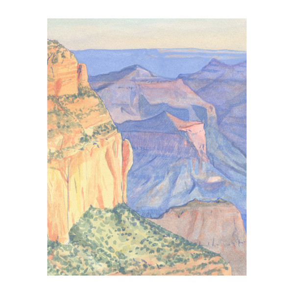 Morning on the rim, dawn in the canyon (Grand Canyon) by MaryEllen Hackett, Image 1.