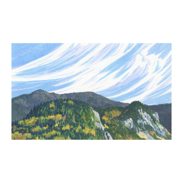 Franconia Notch and the clouds of fall (NH) by MaryEllen Hackett, Image 1.