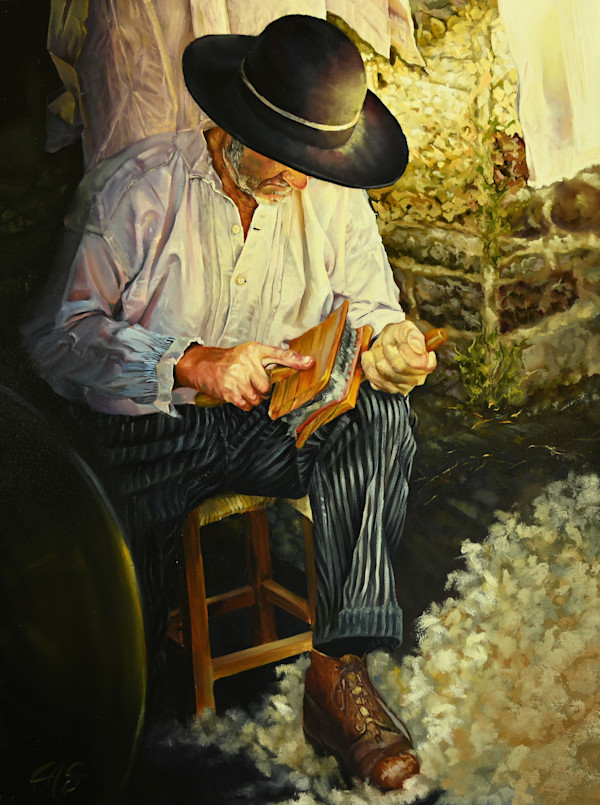 Wool Carder by Lori Spradley, Image 1.