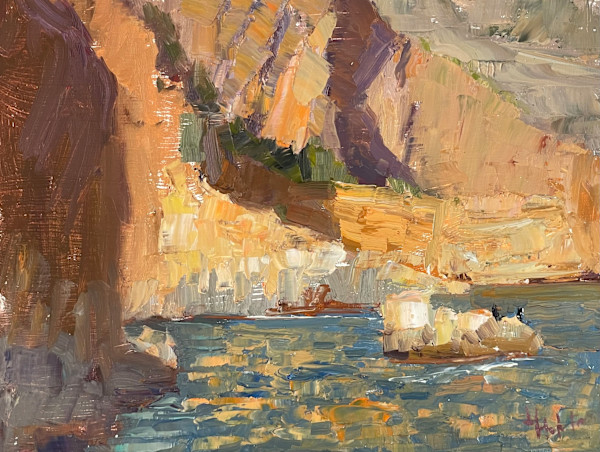 Glowing Cliffs by Lynn Mehta
