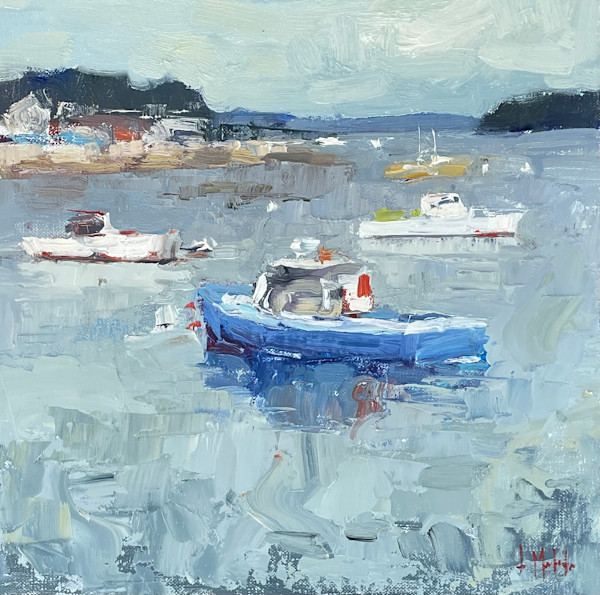 The Blue Work Boat by Lynn Mehta