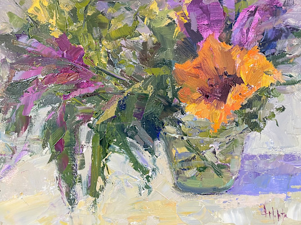Still Life with Sunflower by Lynn Mehta