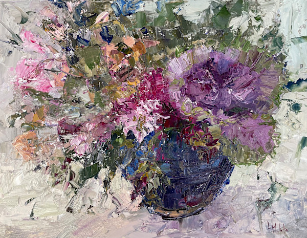 Still Life with Ornamental Kale by Lynn Mehta