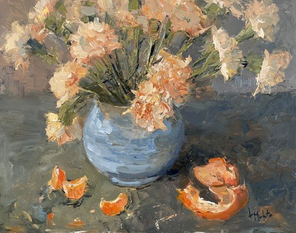 Clementines and Carnations by Lynn Mehta