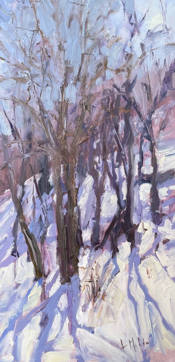 Hillside in Snow by Lynn Mehta