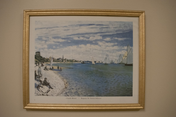 Regatta at Sainte - Adresse by Claude Monet